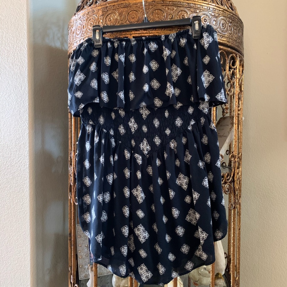 Strapless Black Romper
